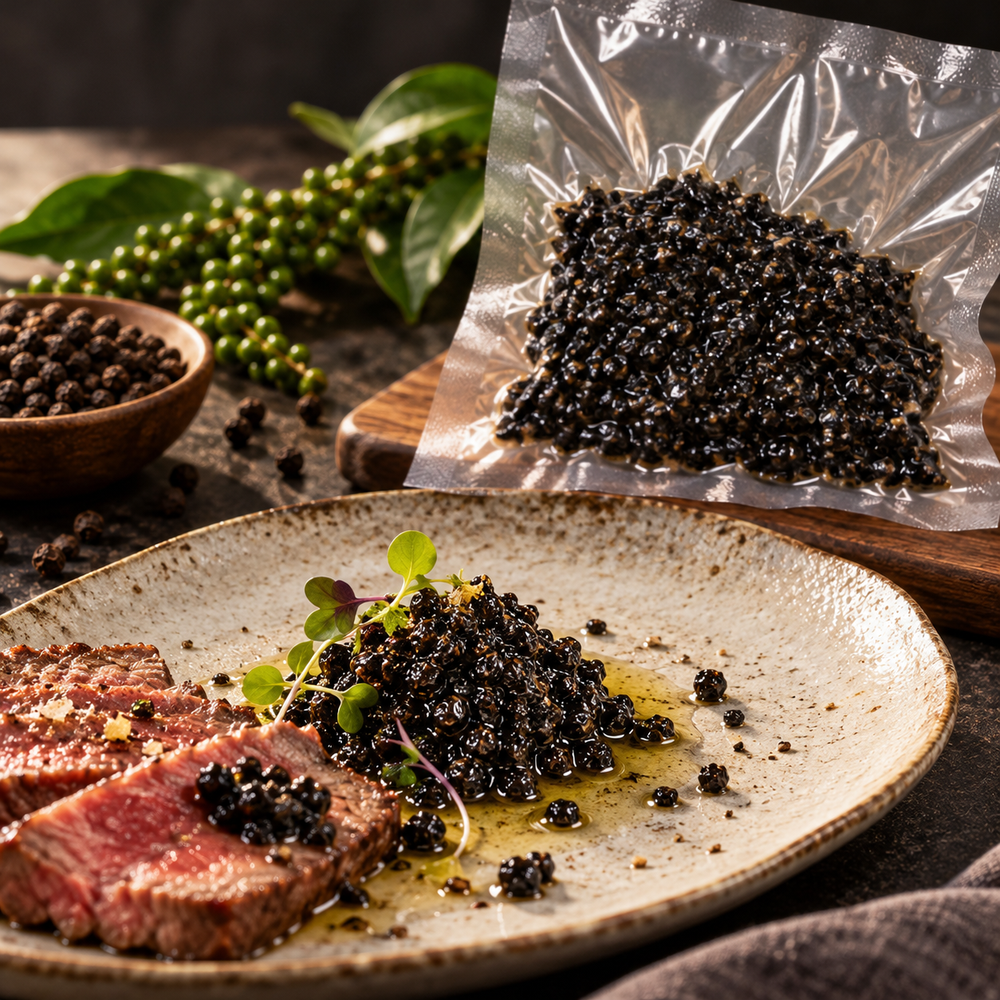 塩漬け生胡椒 (Salt Preserved Fresh Pepper)